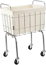 YWJLQH Laundry Cart with Wheels for Clothes Storage Laundry Room Home Organization