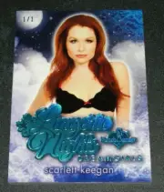 2017 Benchwarmer SCARLETT KEEGAN Dreamgirls #88 LINGERIE NIGHTS Ice Blue #1/1