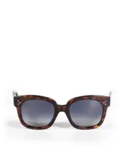 Brown Oversized Tortoiseshell Square Sunglasses