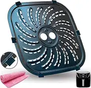 [Nvkwca] Air Fryer Rack for PowerXL Vortex Pro 8QT Air Fryer Plus, Upgraded Air Fryer Tray Grill Crisper Plate Pan Insert Grate Grid Shelf for 8QT PowerXL Air Fryer, Nonstick, Dishwasher Safe