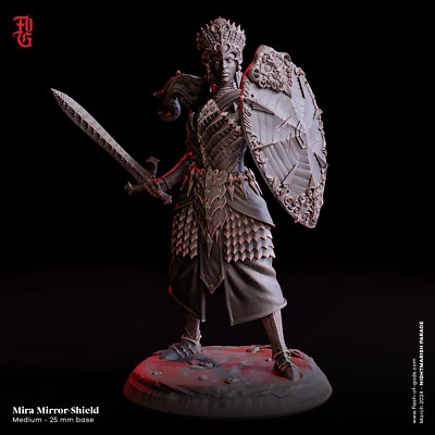 Mira, Mirror-Shield by Flesh of Gods | D&D | DnD | Print on Demand