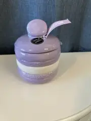 Luna & Sage Pastel Purple Macaroon Ceramic Cookie / Sugar Jar Kitchen Canister