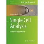 SINGLE CELL ANALYSIS: METHODS AND PROTOCOLS