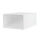 Shoe Box Rack DIY Set of 12 Stackable White Abel Artiss