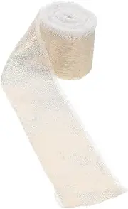 FRCOLOR Gold Chiffon Ribbon with Frayed Edge Soft Mesh Wrap for Wedding Bouquets Bridal Flower Decorations Present Wrapping Invitations for Parties Celebrations