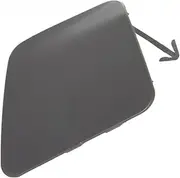 KPSTED 1Pcs Front Right Bumper Tow Hook Eye Cover Cap,Fit for Lexus, ES300h ES350 Base 2013-2015 Black Unpainted 5212833912 LX1028102 Tow Hook Assembly Cover