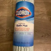 Clorox Anti-Microbial Cushioned Foam Bathtub Mat, Lt Blue 17”X36” - NEW