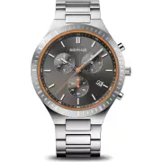 Bering Time Titan Chrono Silver Titanium Case and Strap Men's Watch. 11743-709