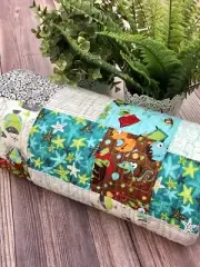 Homemade handmade Baby Boy Quilt