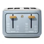 4-Slice Toaster with Touch-Activated Display, Cornflower Blue by Drew Barrymore