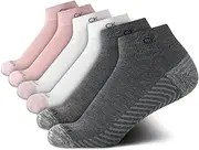 [Calvin Klein] Women's Quarter Socks - 6 Pack Cushioned Athletic Ankle Socks - Womens Breathable Sports Socks (Shoe Size: 4-10)
