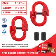 2X 6MM 7/8MM 12MM Hammerlock Safety Chain Caravan Trailer connecting Extend