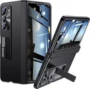[spoovcto] for Samsung Fold5 Stand Case: Privacy Screen Protector & Hinge Protection & Screen Protector Scratch-Resistant Thin Case Cover Mobile Phone Case for Galaxy Z Fold 5 5G