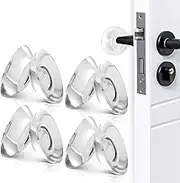 Door Stopper Wall Protector, 12 Pcs Wall Door Handle Stopper, Silicone Door Bumper Wall Protector for Stopping Wall Damage, Noise from Doors, Refrigerators, Door Handle, Cabinet, Bed