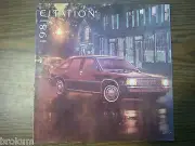 MINT 1981 CHEVROLET CHEVY CITATION 16 PAGE SALES BROCHURE MINT ORGINAL (807)