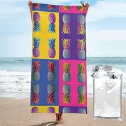 Colorful Pineapple Pattern Quick Dry Towel Microfiber Sports Gym Shower Home Use Hiking Bathroom Multifunctional