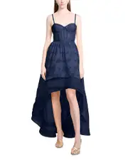 Bcbgmaxazria High Low Organza Tulle Gown