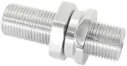 Aeroflow Billet Bulkhead Inserts #8 AC Fitting Both Sides Polished - AF88-2011