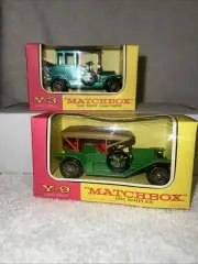 Vintage Matchbox “Models of Yesteryear” Y-3 and Y-9 England w/ Box (Set of 2)