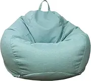 UYSOFRCV Large Bean Bag Chairs Sofa Cover Without Filling, Solid Color Lazy Lounger Cover Storage Sofa Slipcover with Handle for Adults and Kids,Lake Green,XXL