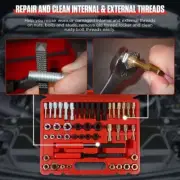48PCS Thread Repair Tool Set Thread Chasers Thread Restorer Kit`