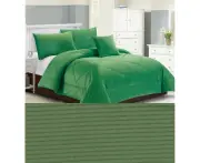 Carrington Double Quilt / Comforter Set - Green