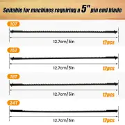 48pcs Scroll Saw Blade Set 5 Inch Pin End Scroll Saw Blades SK5 Carbon beRCC