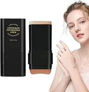 Foundation Stick Full Coverage - Double-Head Skin Foundation 15g | Long-lasting Face Concealer Cream for Women Girls, Facial Primer
