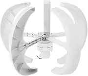 Wind Turbines,Wind Generator Kit, Wind 12V/24V Wind Generator White Lantern Vertical Wind Generator 5 Leaves No Pole Fit for Compatible with Attraction Schools Highwa/12955