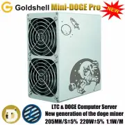 New Goldshell Mini Doge Pro Miner 205MH/s 220W DOGECOIN & LITECOIN Silent Miner