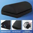 Memory Foam Travel Foot Rest Adjustable Height Under Desk Footrest Office