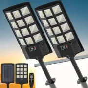 Solar Street Lights Outdoor Waterproof, 320° wide angle solar flood lights ou...
