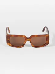 Striped Blonde Havana Tinted Sunglasses