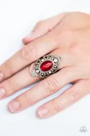 Paparazzi: Elegantly Enchanted - Red Ring