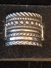 Paparazzi 8 Banded Silver Ring Stacked Rings