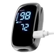 Finger Pulse Oximeter, Fingertip Blood Oxygen Saturation with Pulse Monitor, ...