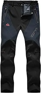 [TBMPOY] Women's Ski Snow Pants Waterproof Windproof Hiking Warm Fleece Lined Softshell Insulated Pant