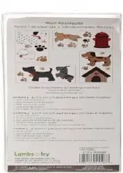 Lambs & Ivy Wall Applique Nursery Wall Decor - WOOF Dogs & Paw Prints NEW
