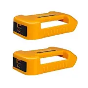 2Pack USB Adapter for 20V Battery with Fast Charging Wheel Adapter USB 6704