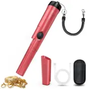 Rechargeable Metal Detector Pinpointer for Adults & Kids, 360° Waterproof Det...