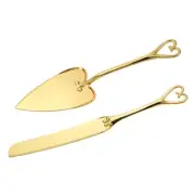 Cake Cutting Set for Wedding, Cake Knife and Server Set for Gift(Big Heart）