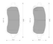 Bosch Front Brake Pads for Ford Fiesta WS/WT 1.6L Diesel HHJ 2008 - 2012 (for: Ford)