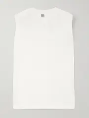 [TOTEME] TOTEME - Organic Cotton-jersey T-shirt - Off-white - xx small xx small Off-white