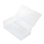 1*Plastic Clear Transparent Container Case Storage Box Organizer Tool Lid-NEWLY