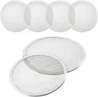 4 Pieces 10 Inch Seamless Round Pizza Screen Aluminum Mesh Silver
