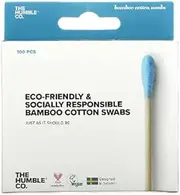 The Humble Co, Bamboo Cotton Swabs, Blue, 100 Swabs