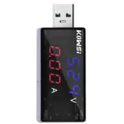Dual USB Tester Voltmeter Ammeter USB Charger Current Voltage Meter 120W
