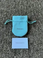 Tiffany & Co. Small Dust Cover Jewelry Bag Blue Drawstring Dust Bag Pouch