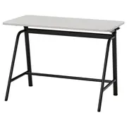 GLADHÖJDEN desk sit/stand, light grey/anthracite, 100x60 cm
