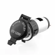 Car 12V 120W Cigarette Lighter Power Plug Socket Outlet For Motorcycle Vehicle